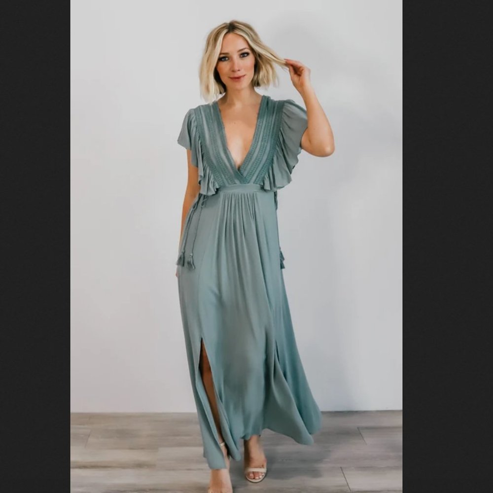 Baltic Born Sage Maxi Dress Jennifer size m